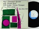 Paul Chambers Quintet - S/T LP - Blue Note - BLP 1564 RVG Ear 47 W 63rd