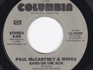 Paul McCartney Wings BAND ON THE RUN US Columbia Gray Hall Of Fame 45