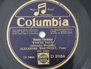 Russian Emigration Alexander Vertinsky Waschi Palzi 78RPM Columbia D 31184