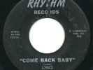LYRICS - Come Back Baby / Every Night - RHYTHM - Rare Doo Wop 45