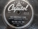 78 RPM The Christmas Song In The Cool Of The Evening King Cole Trio Capitol 311