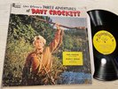 RARE Disney Three Adventures Of Davy Crockett LP Disneyland Mono + Shrink M-
