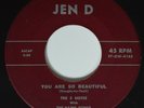 Doo Wop 45 5 NOTES WITH HAMIL-TONES You Are So Beautiful JEN D VG++ PROMO HEAR