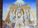 IRON MAIDEN - POWERSLAVE - RARE 1ST PRESS LP VINYL EX/EX