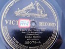 Eddie Morton 78rpm Single 12-inch Victor Records #35079 That's The Doctor, Bill