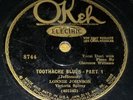 78 RPM Toothache Blues OKeh 8744 Lonnie Johnson Clarence Williams