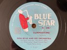 78rpm DON BYAS - Summertime - A pretty girl is like melody BLUE STAR NG 208