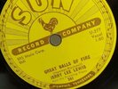 JERRY LEE LEWIS Great Balls Of Fire Good+ SUN 281 78RPM