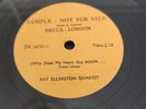 Rare Decca 1 Sided Demonstration - Ray Ellington Quartet - Boom 78RPM