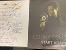 Donny Osmond Start Again &  Autographed Art Card. Hand Signed