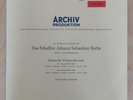 ARCHIV 198186-88 RED STEREO Fournier Bach Solo Cello COMPLETE SET 3LP EX+