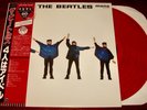 The BEATLES Help  MONO Japanese RED colored vinyl LP EMI/Odeon label 20 Yrs Obi