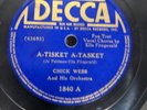 78 RPM A Tisket A Tasket Liza Chick Webb Ella Fitzgerald Decca 1840