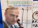 @HMV ASD 334 *WHITE/GOLD* MENDELSSOHN /BRUCH VIOLIN CTOS* MENUHIN /SUSSKIND* NM