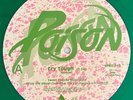 POISON Cry Tough / Look What The Cat Dragged In ENIGMA 1986 PROMO Green Vinyl