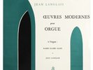 JEAN LANGLAIS & MARIE-CLAIRE ALAIN Œuvres modernes FR 1956 Erato LDE 3024 FD LP