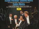 SIGNED classical dbl LP:ZUKERMAN STERN PERLMAN MINTZ MEHTA/signed by all/DGG/exc