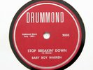 SCARCE POSTWAR BLUES 78 Baby Boy Warren (Drummond 3003) E+