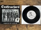 Destructors - Forces Of Law EP VG+/VG+ Punk Rock Record Vinyl 7” EP UK 1983
