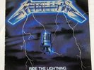 METALLICA Ride the Lightning BANZAI LP White Label 1984 INNER VG++ Canada SALE