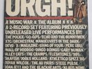 URGH  A MUSIC WAR New Wave/Punk 1981 Live 2 LP Vinyl record Devo The Cramps X