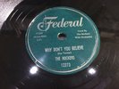 ROCKERS-FEDERAL 12273-WHY DON'T YOU BELIEVE/DOWN IN THE BOTTOM DOO-WOP R&B 78 EX
