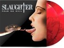 SLAUGHTER FEAR NO EVIL Red and Black Splatter Vinyl 2 X Lp Kiss Vinnie Vincent