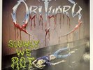 OBITUARY Slowly We Rot (LP 1989 Roadracer) incl. Merch Flyer Original