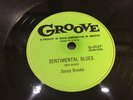 SONNY BROOKS-GROOVE 0027-SENTIMENTAL BLUES/CHAMP ALE - BLUES R&B 78 1954