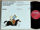 HENRYK SZERYNG violin concerto MENDELSSOHN SCHUMANN ED1 PHILIPS STEREO LP MINT
