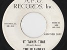 RARE DOOWOP / NORTHERN SOUL 45 by THE BLENDERS on A.F.O. HEAR BOTH