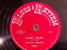 Blues & Rhythm 7003 CHARLEY BOOKER Rabbit Blues 78 rpm PostWar BLUES EE+  Delta