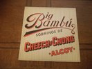 Cheech And Chong Big Bambu Vinyl Record W/Paper 1972 VG