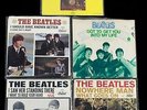 5 The Beatles 45 RPM Picture Sleeves Vinyl Records Sgt. Pepper Helter Skelter 