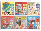 6 x Peter Pan CHILDRENS 'Book and Vinyl Records' (Flintstones, Bugs Bunny)