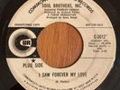 SOUL BROTHERS INC. I Saw Forever My Love 45 on Commonwealth promo