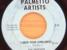 THE INSIGHTS - I NEED YOUR LONELINESS / IT'S ALRIGHT - RARE SOUL 45 (HEAR)