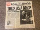 Jethro Tull Thick As A Brick Newspaper Sleeve Rare Original UK LP