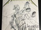And Justice For All Metallica Record SIGNED BAS Kirk Hammett Vinyl Beckett