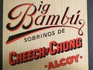 Cheech & Chong Big Bambu Original Vinyl w/ Rolling Paper Alcoy and Record Sleeve