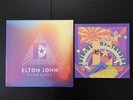 Elton John SIGNED Diamonds 10x10 Lithograph + Pyramid Vinyl LP Glastonbury 2