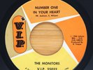 MONITORS - NUMBER ONE IN YOUR HEART / GREETINGS (THIS IS UNCLE SAM)  -  SOUL 45