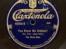 CALIFORNIA RAMBLERS  (THE VAGABONDS) - ‘YOU KNOW ME ALABAM’ RARE CLAXTONOLA 78