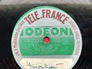Yves Montand Autographe sur 78 Tours Odeon Le Gamin de Paris