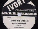 HAROLD CONNER: I Done No Wrong US Ivory ’49 Scarce R&B Rock 78 E- Hear