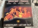 Brian May + Friends - Star Fleet / Let Me Out 7” Red Vinyl Single - New Sealed