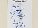 wham i'm your man Autographed Lyric Sheet