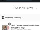Taylor Swift 1989 Taylor's Version Rose Garden Pink Edition Vinyl New PREORDER