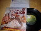 EX UK APPLE 45 P/S- RADHA KRISHNA TEMPLE - HARE KRISHNA MANTRA with insert