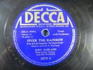 THE WIZARD OF OZ JUDY GARLAND DECCA 2672 OVER THE RAINBOW/ THE JITTERBUG V+/EX